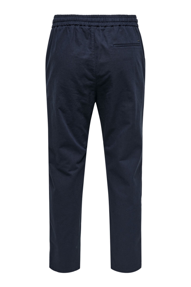 ONSLINUS CROP 0007 COT LIN PNT NOOS 22024966 Dark Navy